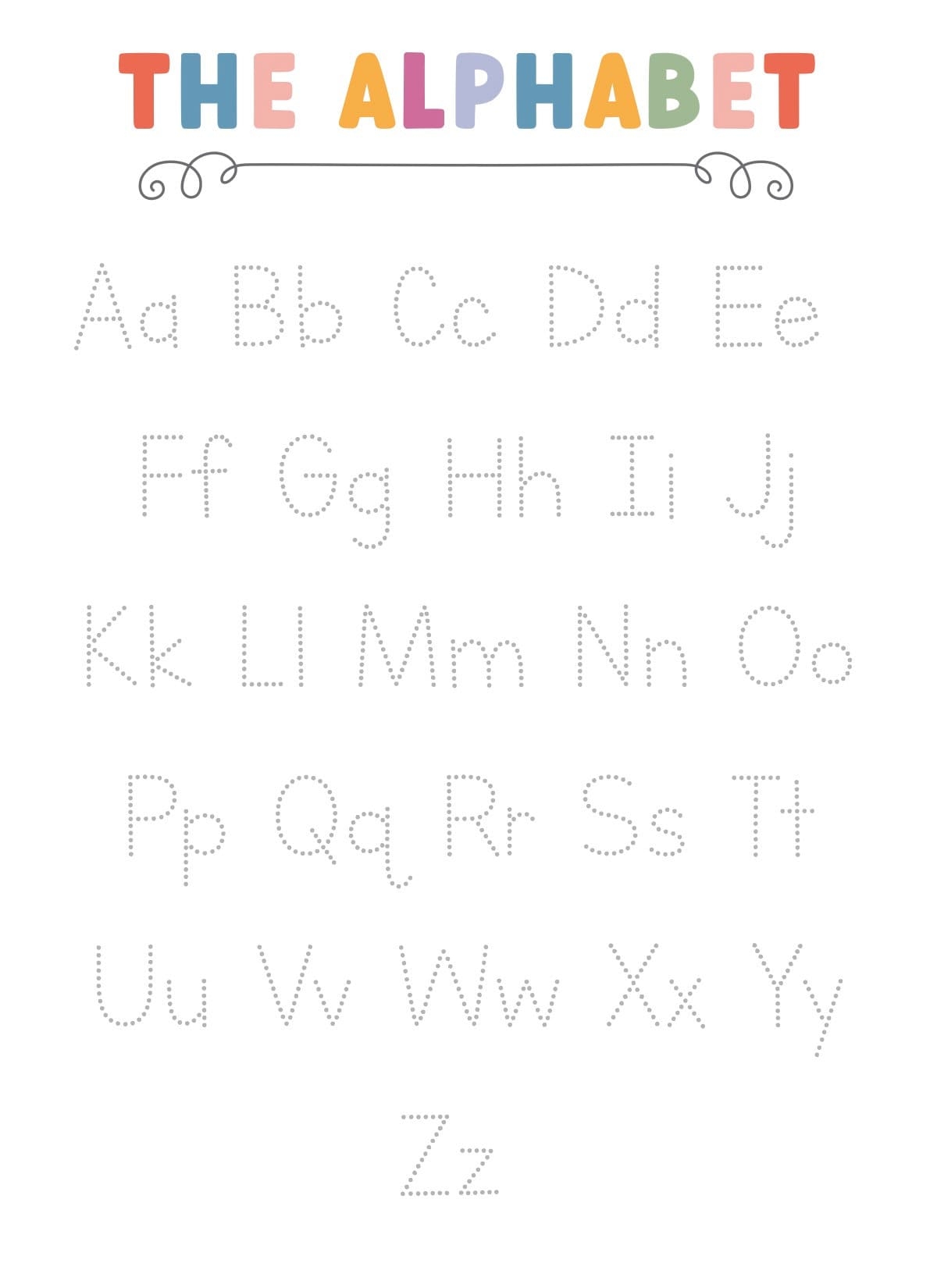 Printable Pre k Alphabet Tracing Worksheet Alphabet Practice Printable Pre k Alphabet Tracing Worksheet Alphabet Practice