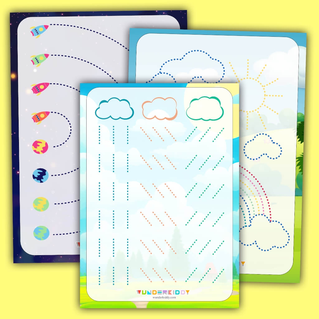 Printable Pre Writing Pencil Control Worksheets For Kindergarten Printable Pre Writing Pencil Control Worksheets For Kindergarten