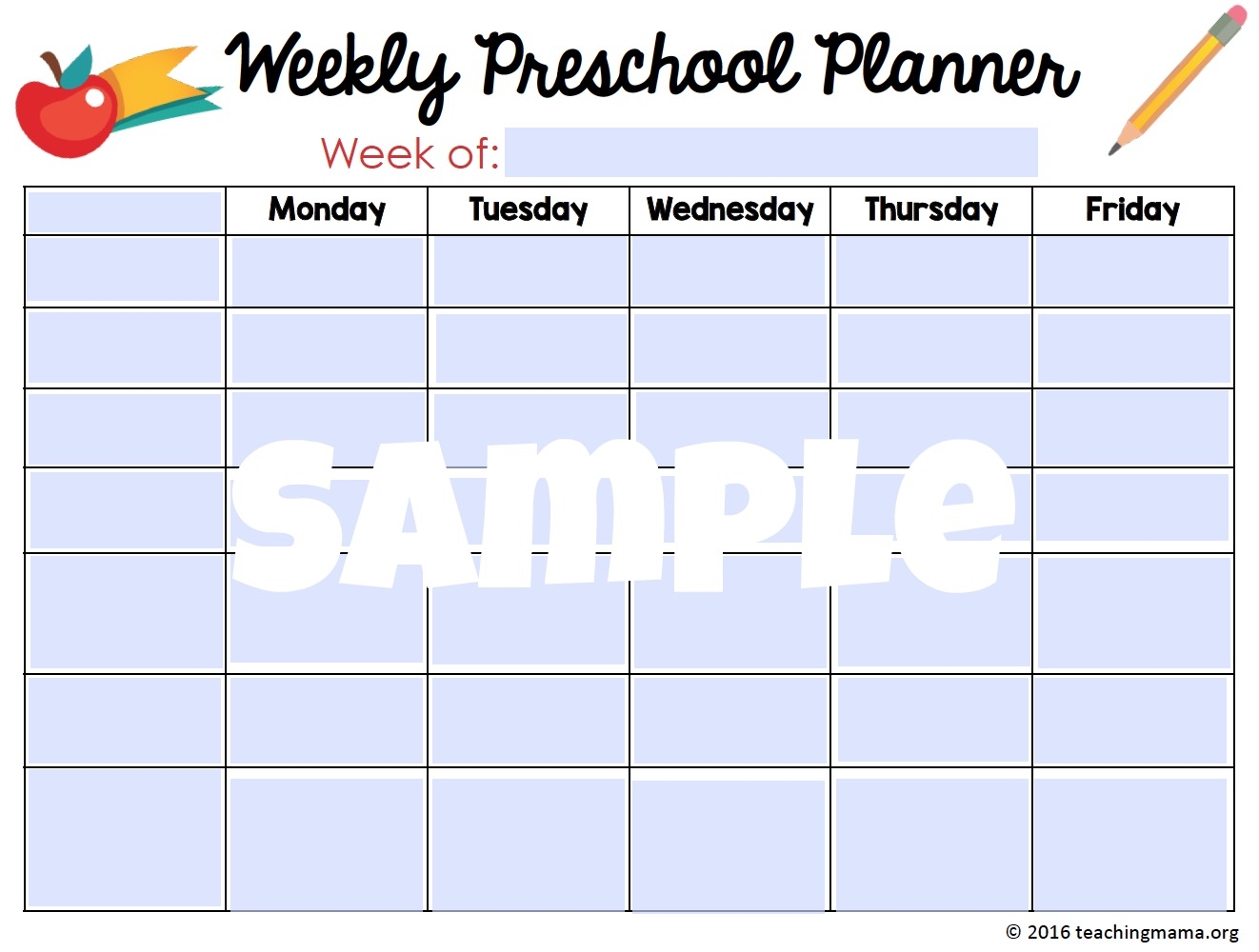 Printable Preschool Planner On Sale Now Teaching Mama
