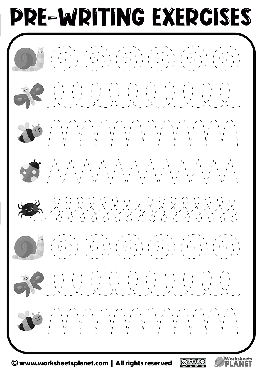 Printable Prewriting Activities For Preschoolers Printable Prewriting Activities For Preschoolers