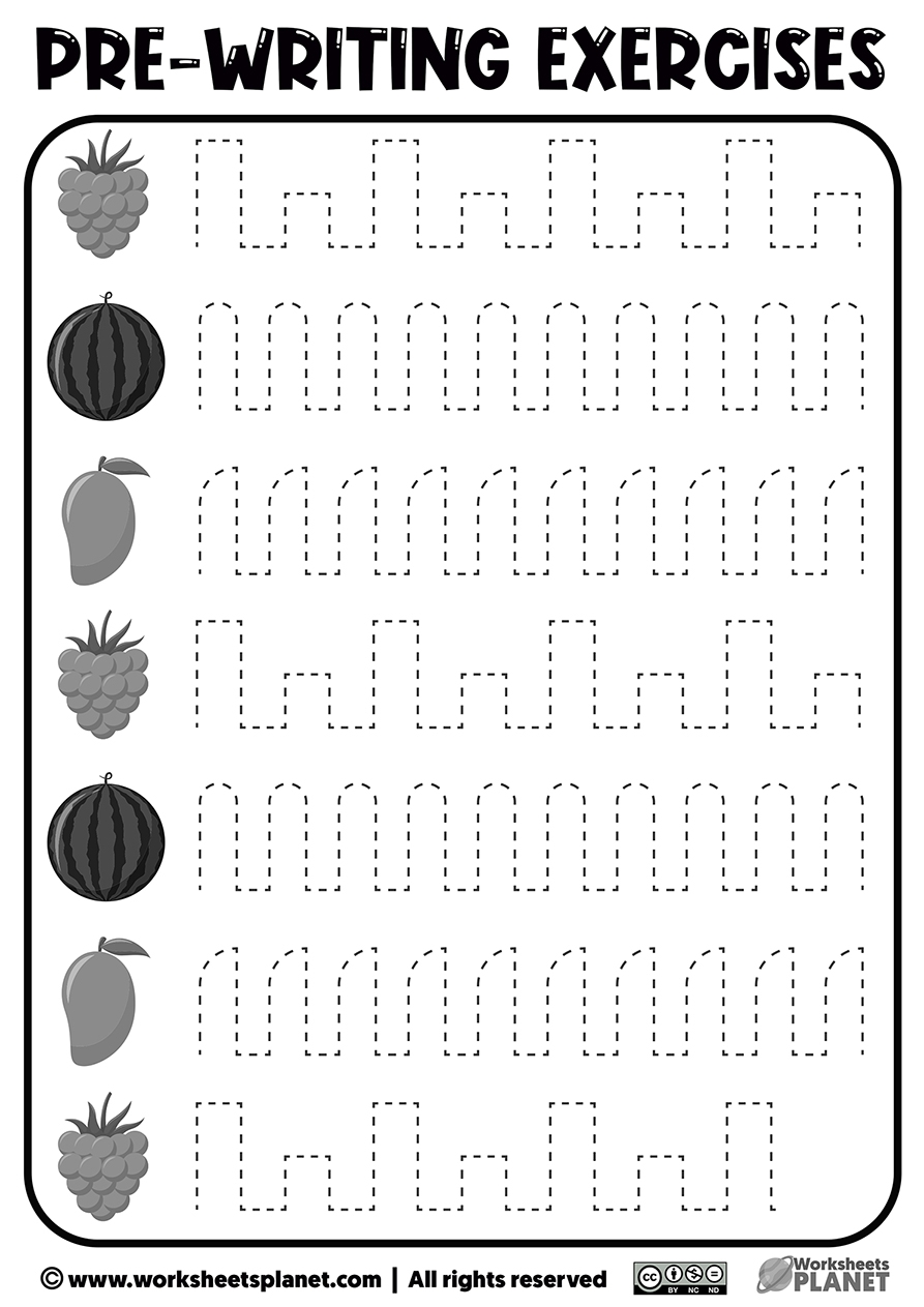 Printable Prewriting Activities For Preschoolers