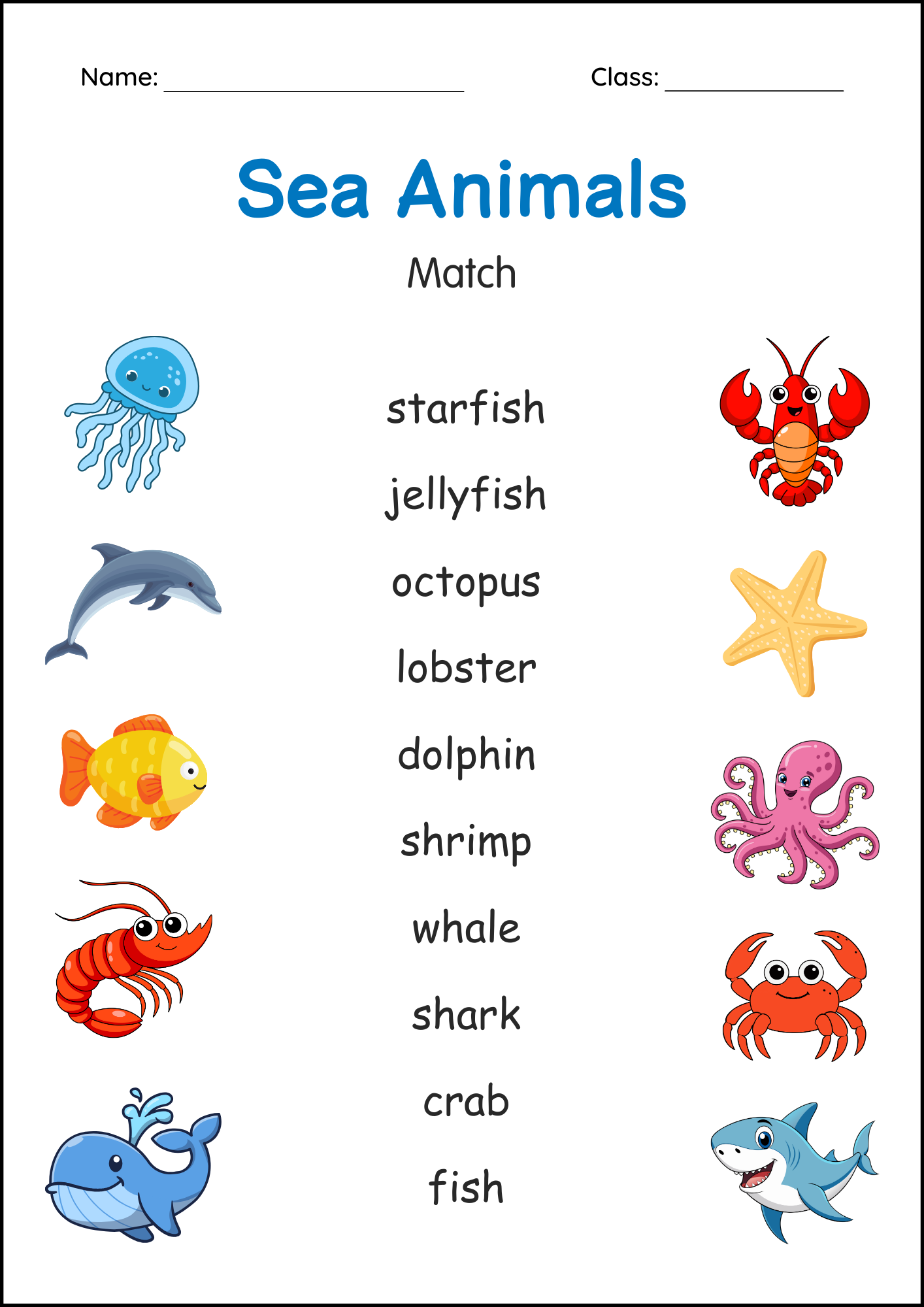 Printable Sea Animals Worksheets Under The Sea Activity For Grade 1 2 3 Made By Teachers Printable Sea Animals Worksheets Under The Sea Activity For Grade 1 2 3 Made By Teachers