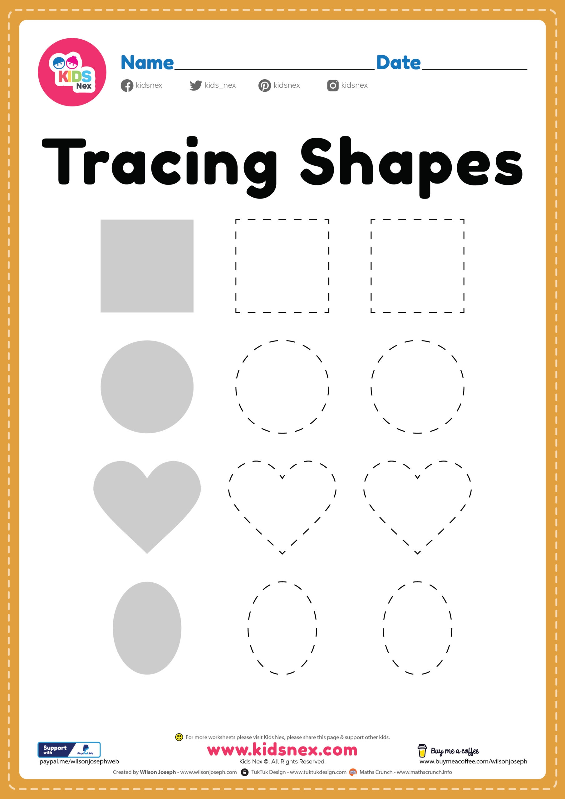 Printable Preschool Shapes Worksheets