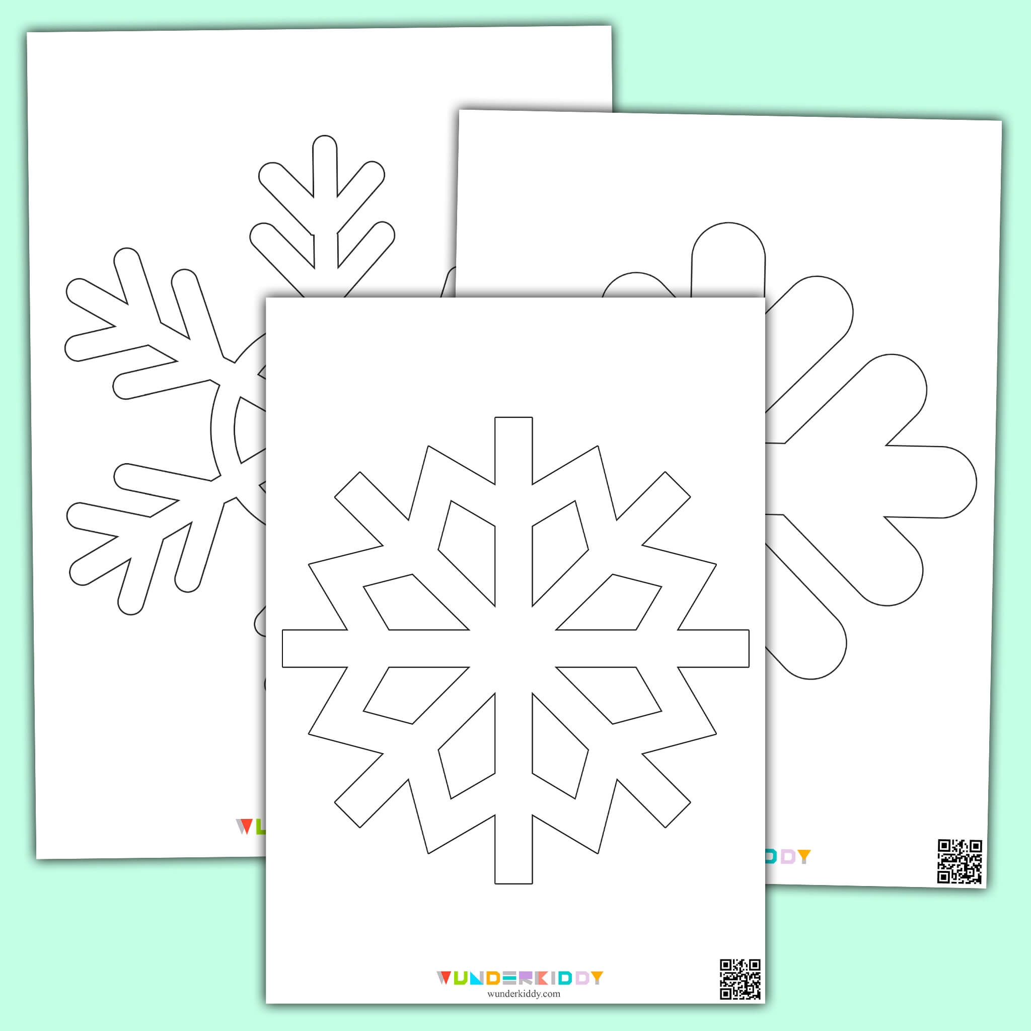 Printable Snowflakes Template And Outlines For Kids Craft Printable Snowflakes Template And Outlines For Kids Craft