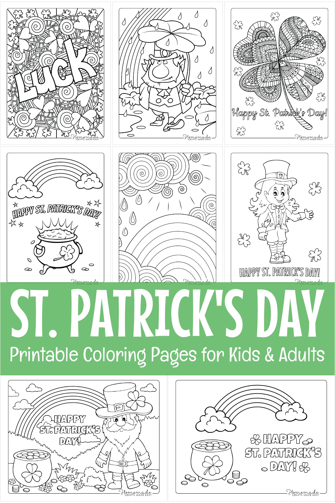 Printable St Patrick s Day Coloring Pages Free PDF Printable St Patrick s Day Coloring Pages Free PDF