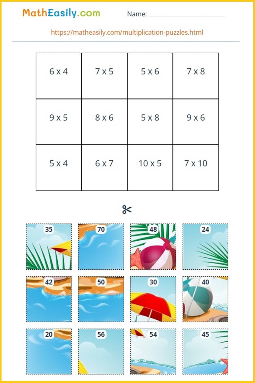Printable Summer Math Worksheets PDF Free Download Printable Summer Math Worksheets PDF Free Download