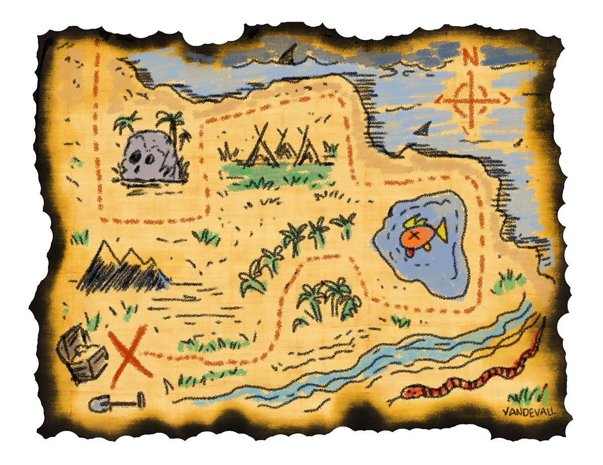 Printable treasure map for kids 1 Tim s Printables Printable treasure map for kids 1 Tim s Printables