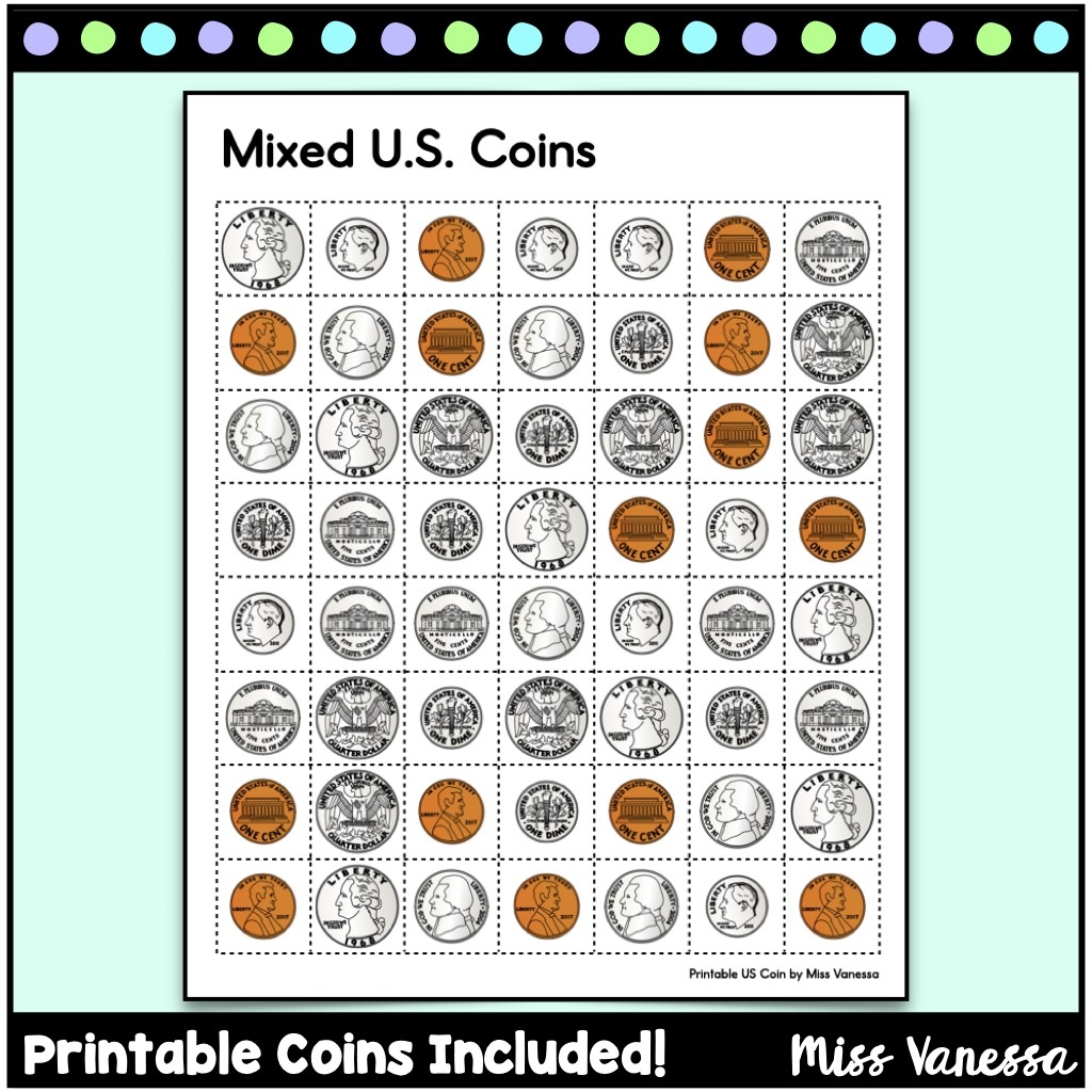 Printable US Coin Sorting Mats For Coin Identification Practice Kindergarten Nation Printable US Coin Sorting Mats For Coin Identification Practice Kindergarten Nation