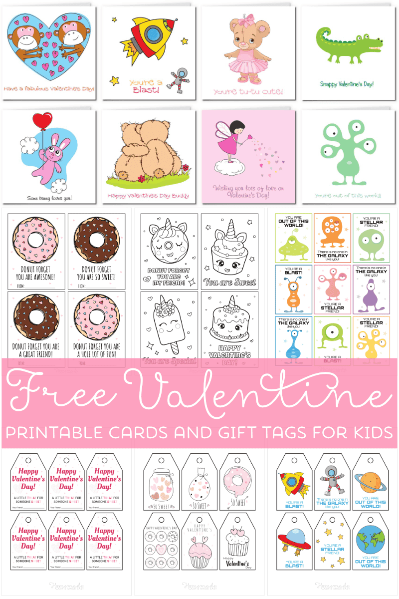 Printable Valentine Cards For Kids