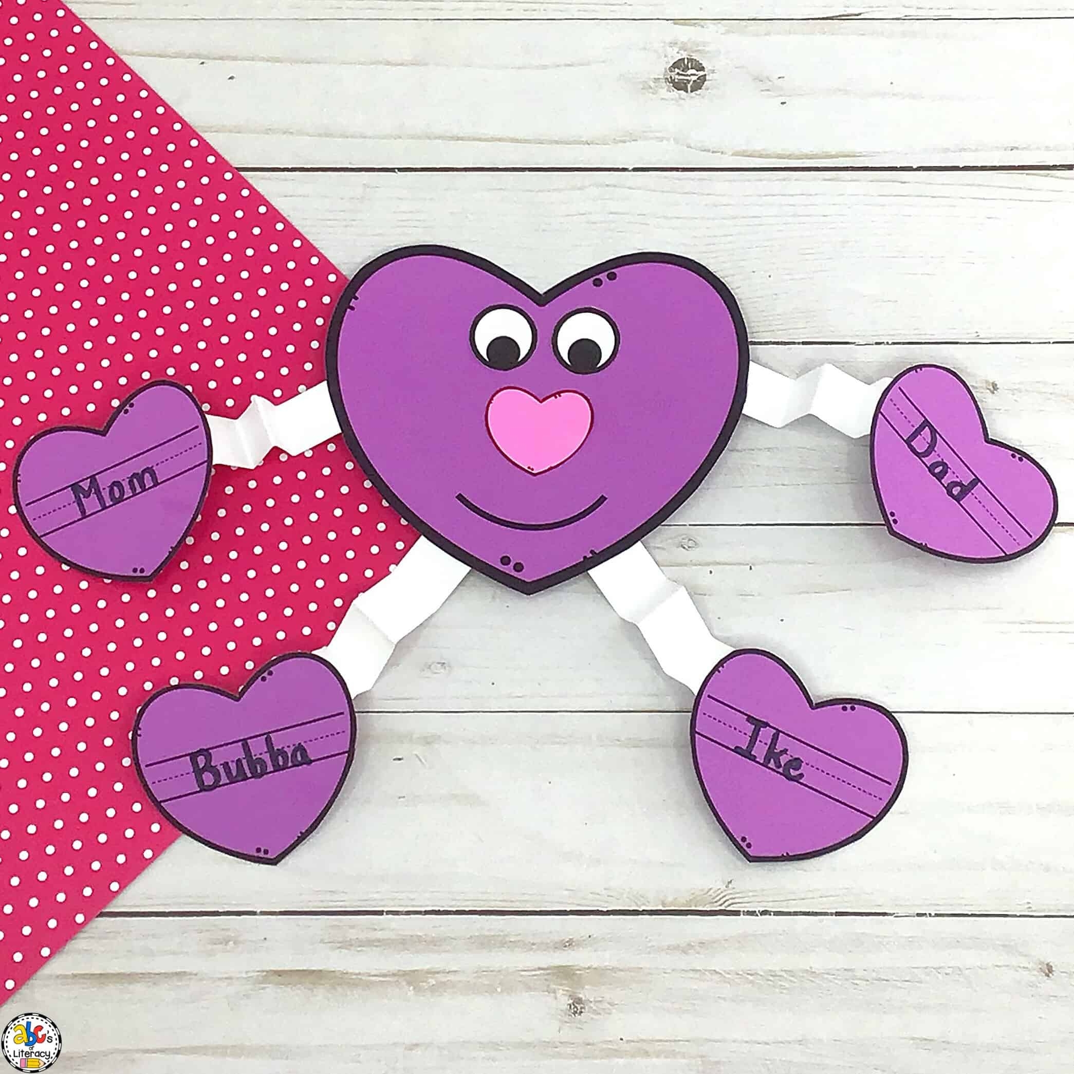 Printable Valentine s Day Heart Craft For Kids To Create Printable Valentine s Day Heart Craft For Kids To Create