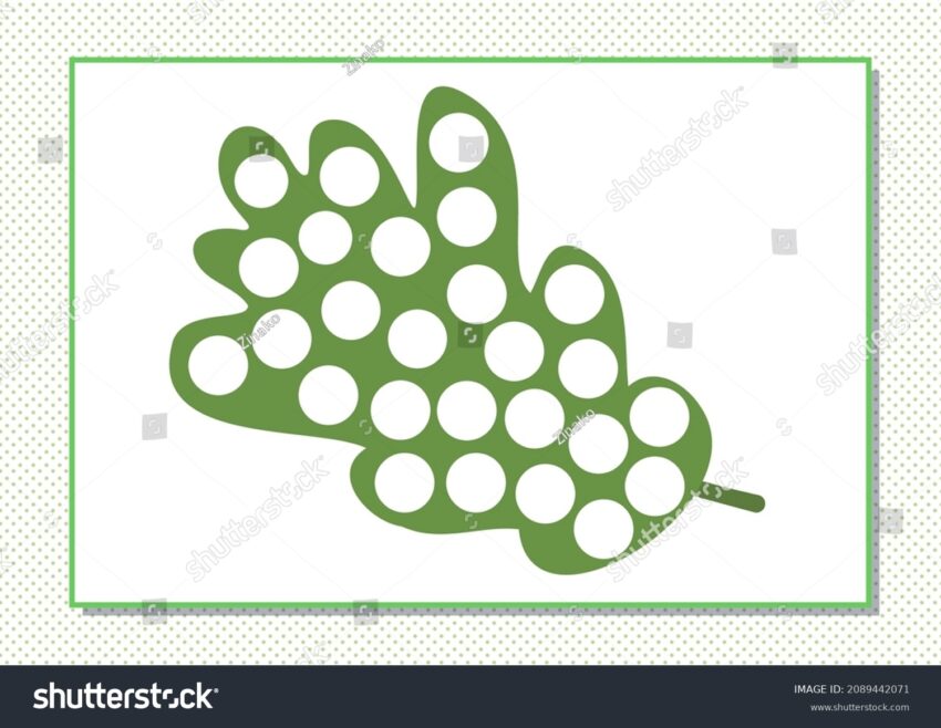 Printable Worksheet Finger Painting Cute Cartoon Stock Vector Royalty Free 2089442071 Shutterstock