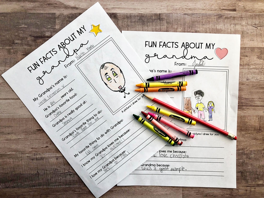 Grandparents Day Worksheets Printable Free