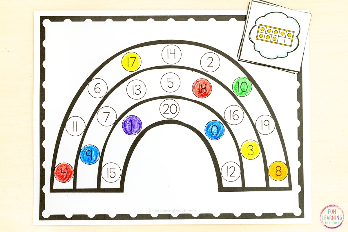 Rainbow Find And Color The Number Worksheets Rainbow Find And Color The Number Worksheets