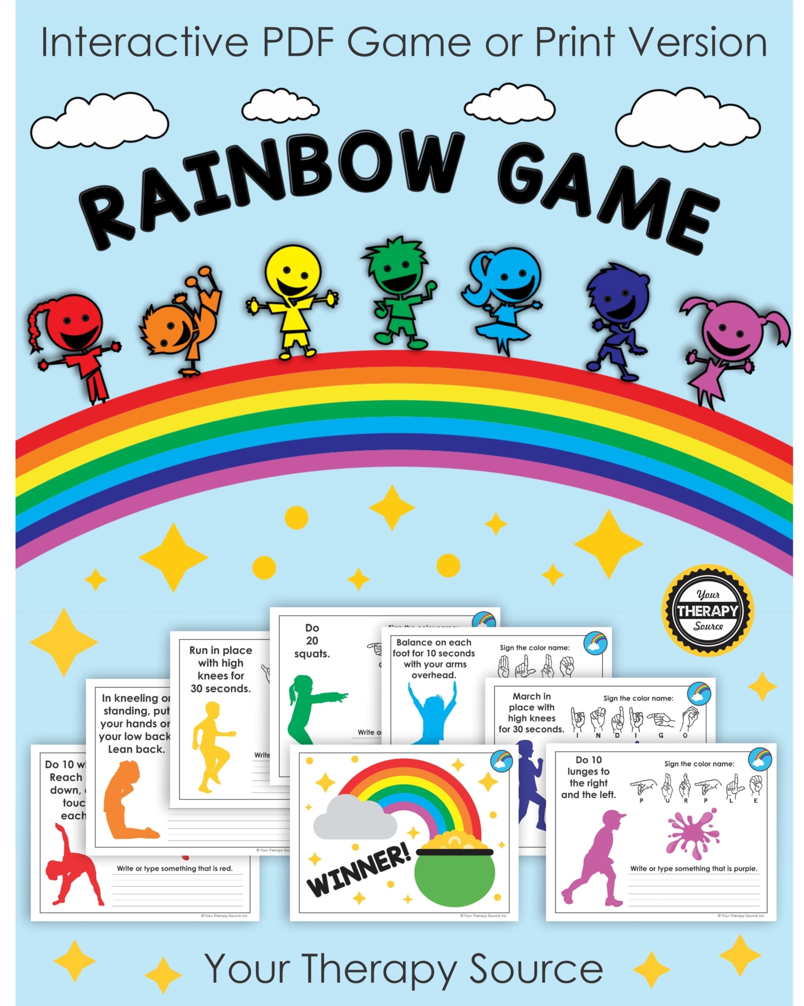 Rainbow Worksheet Free Printable Your Therapy Source