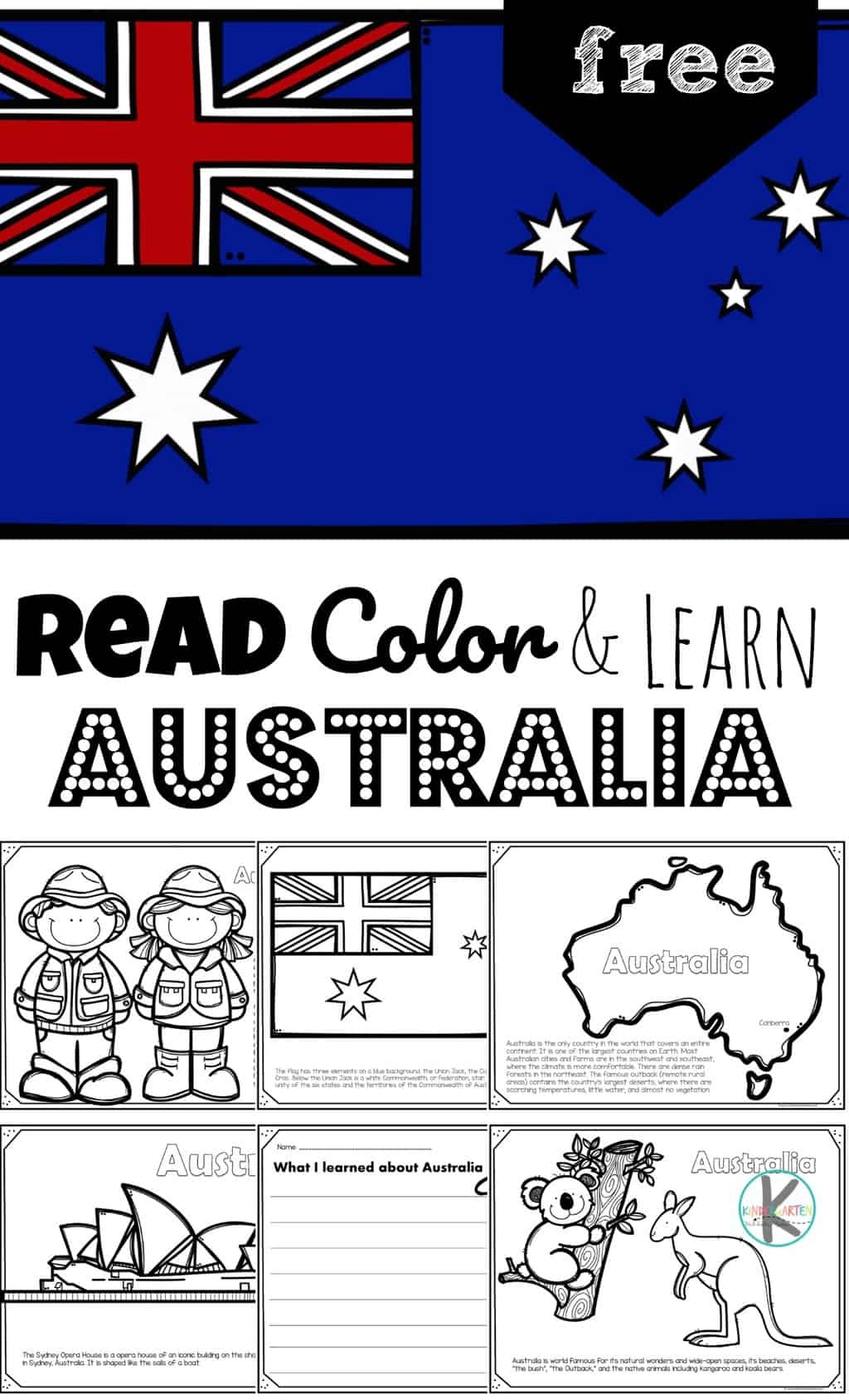 Read Color And Learn About AUSTRALIA Read Color And Learn About AUSTRALIA