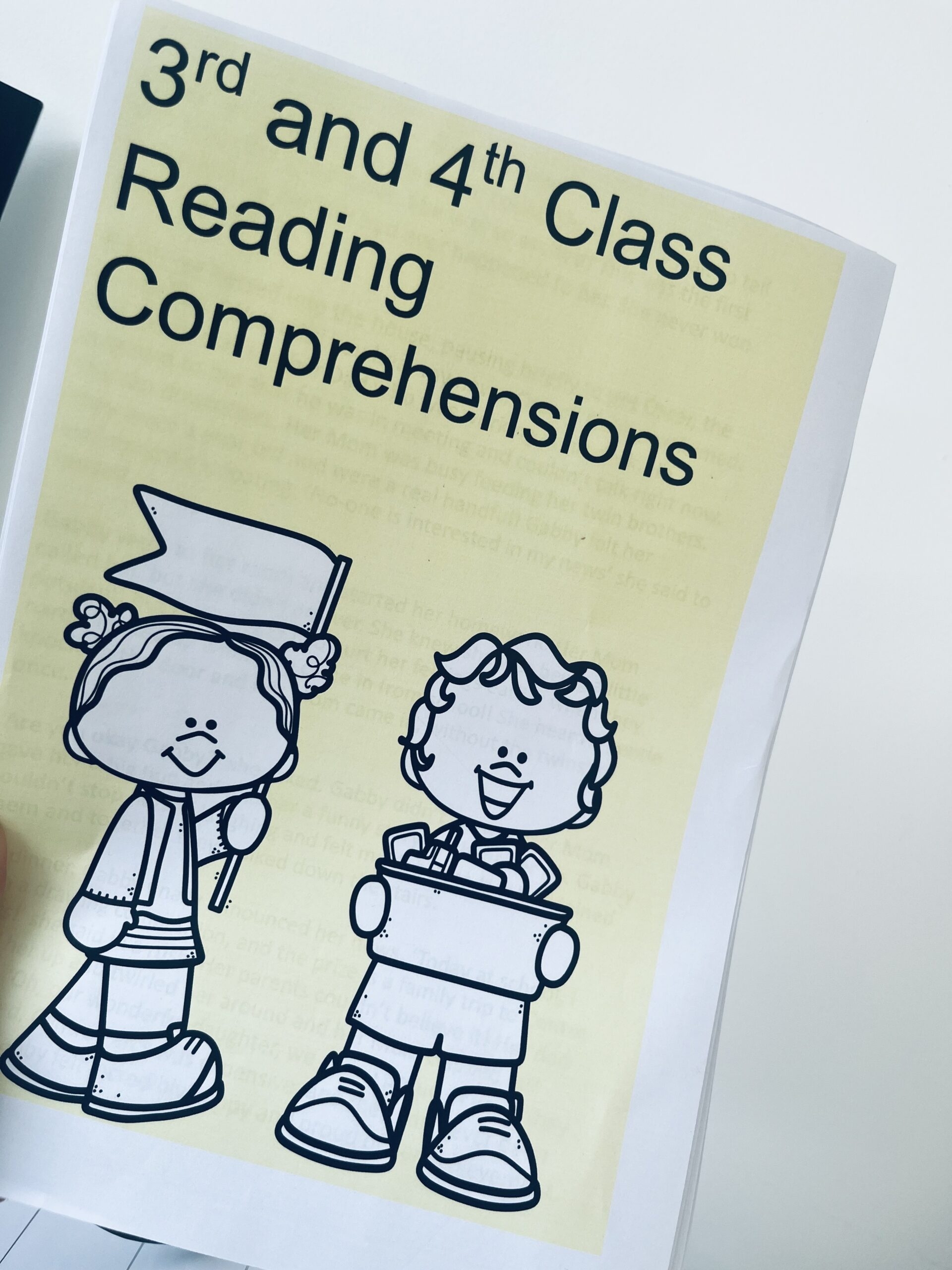 Reading Comprehension 3rd And 4th Class M inteoir Valerie
