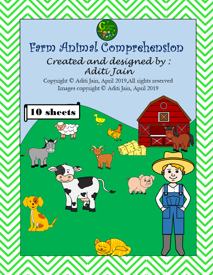 Reading Comprehension Farm Animals Reading Comprehension Farm Animals