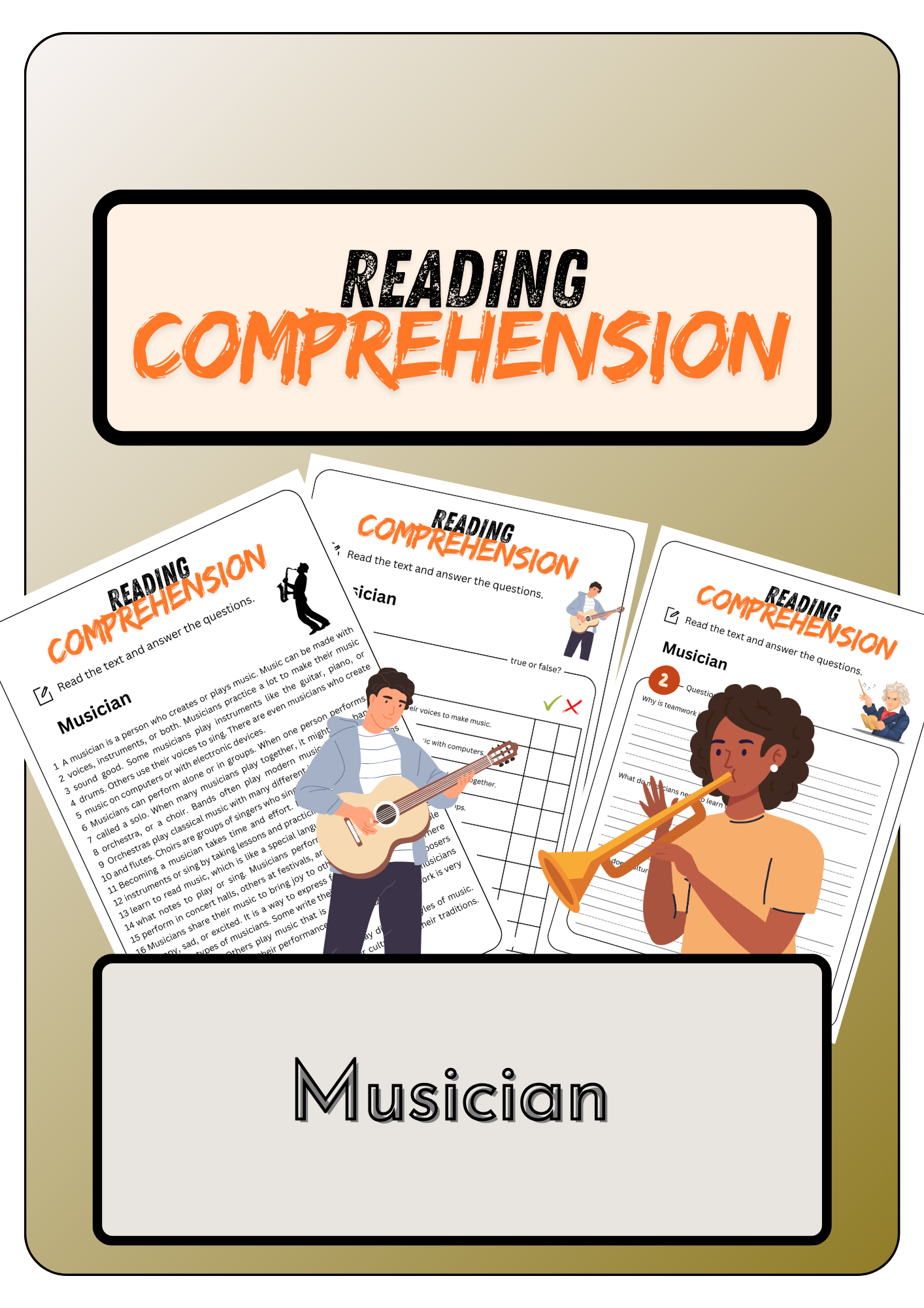 Reading Comprehension Musician Solutions Made By Teachers Reading Comprehension Musician Solutions Made By Teachers