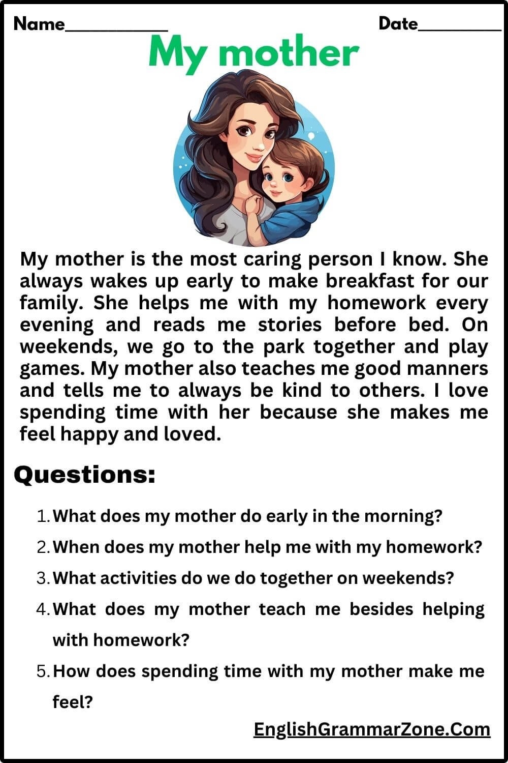Pdf Worksheet On Reading Comprehension