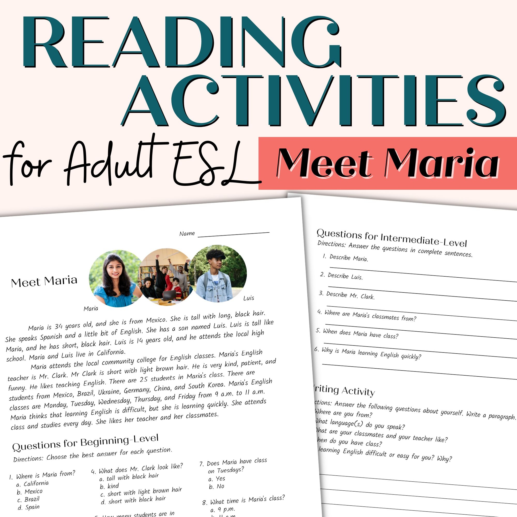 Reading Comprehension Passage For Beginner And Intermediate Adult Reading Comprehension Passage For Beginner And Intermediate Adult