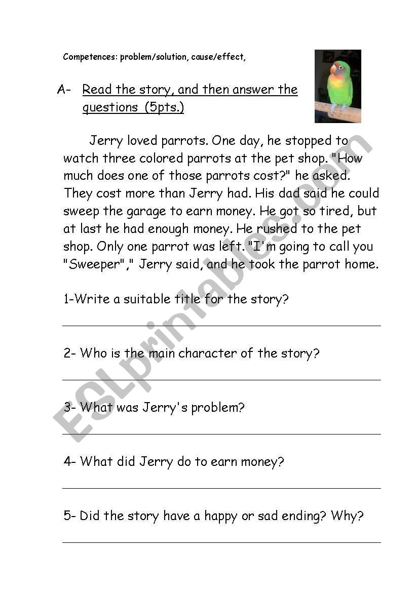 Reading Comprehension Problem Solution ESL Worksheet By Bdayekh Reading Comprehension Problem Solution ESL Worksheet By Bdayekh