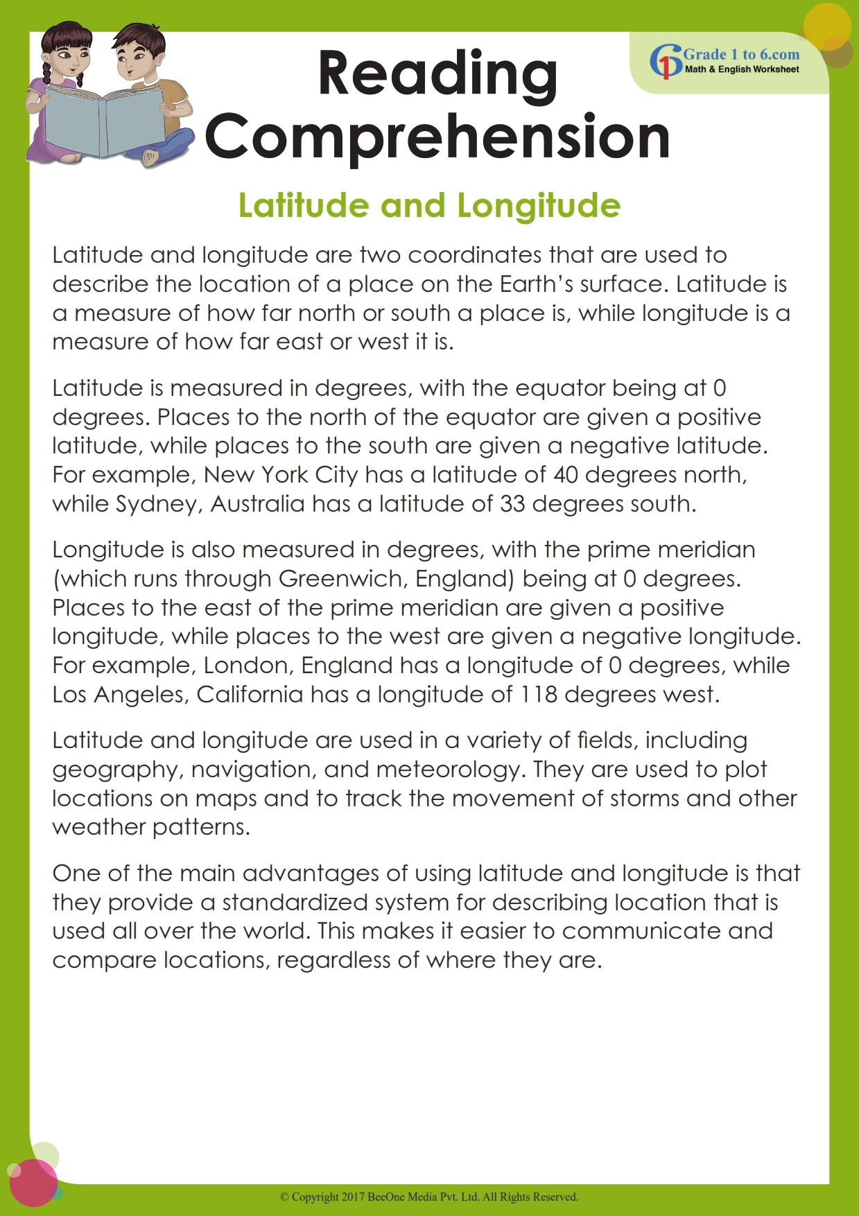 Reading Comprehension Grade 5 Worksheets Reading Comprehension Grade 5 Worksheets