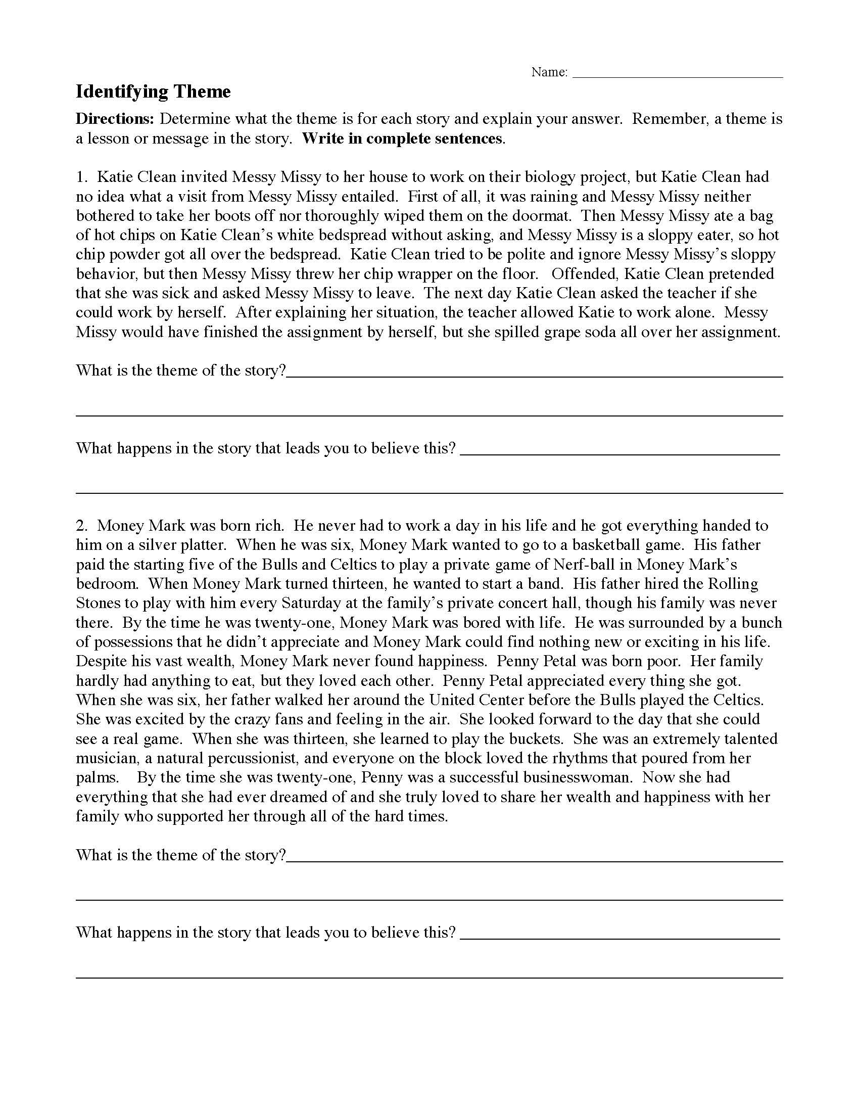 Reading Comprehension Worksheets Online Or Printable