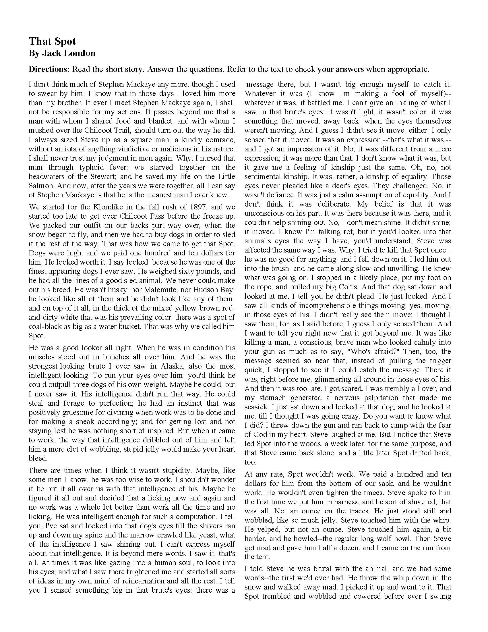 Grade 10 Reading Comprehension Worksheets Grade 10 Reading Comprehension Worksheets