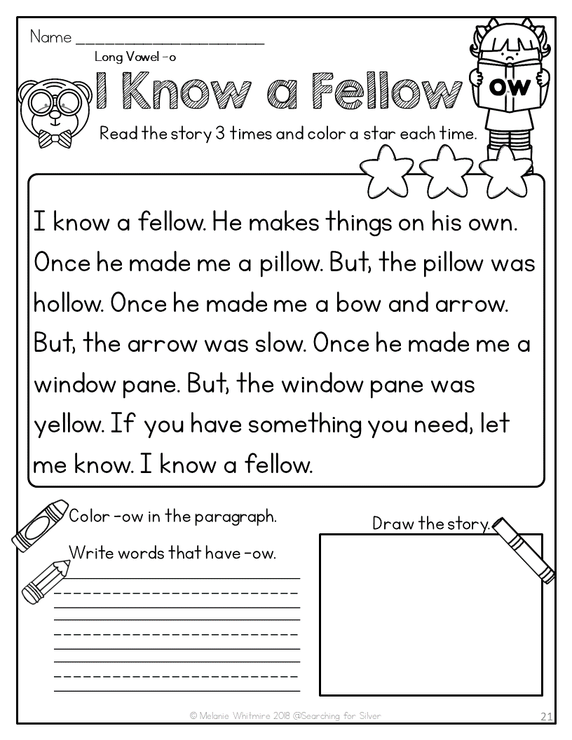 Reading Fluency Purchase Passages Vowel Teams Reading Fluency Purchase Passages Vowel Teams