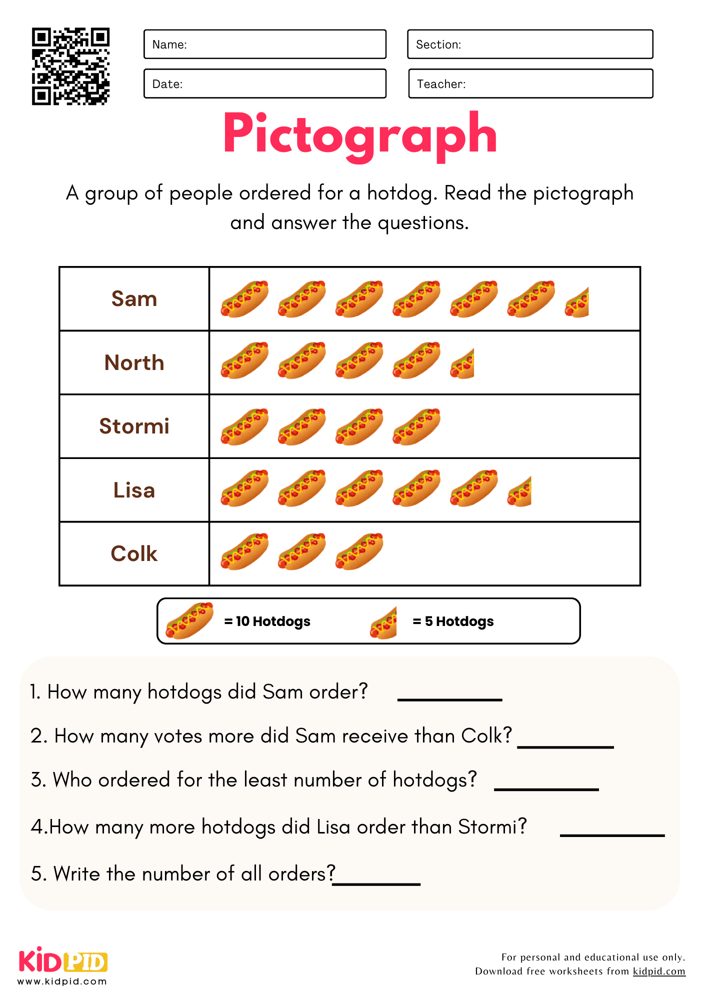 Free Printable Math Worksheets Pictographs Free Printable Math Worksheets Pictographs