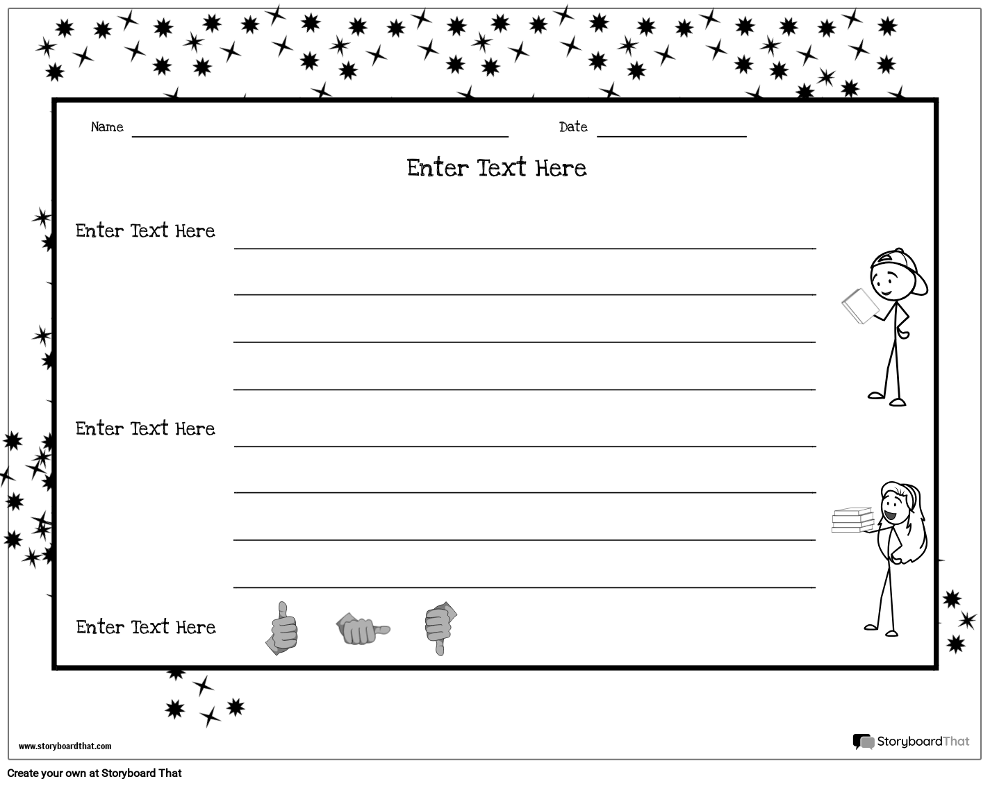 Reading Response Worksheets Customizable Templates