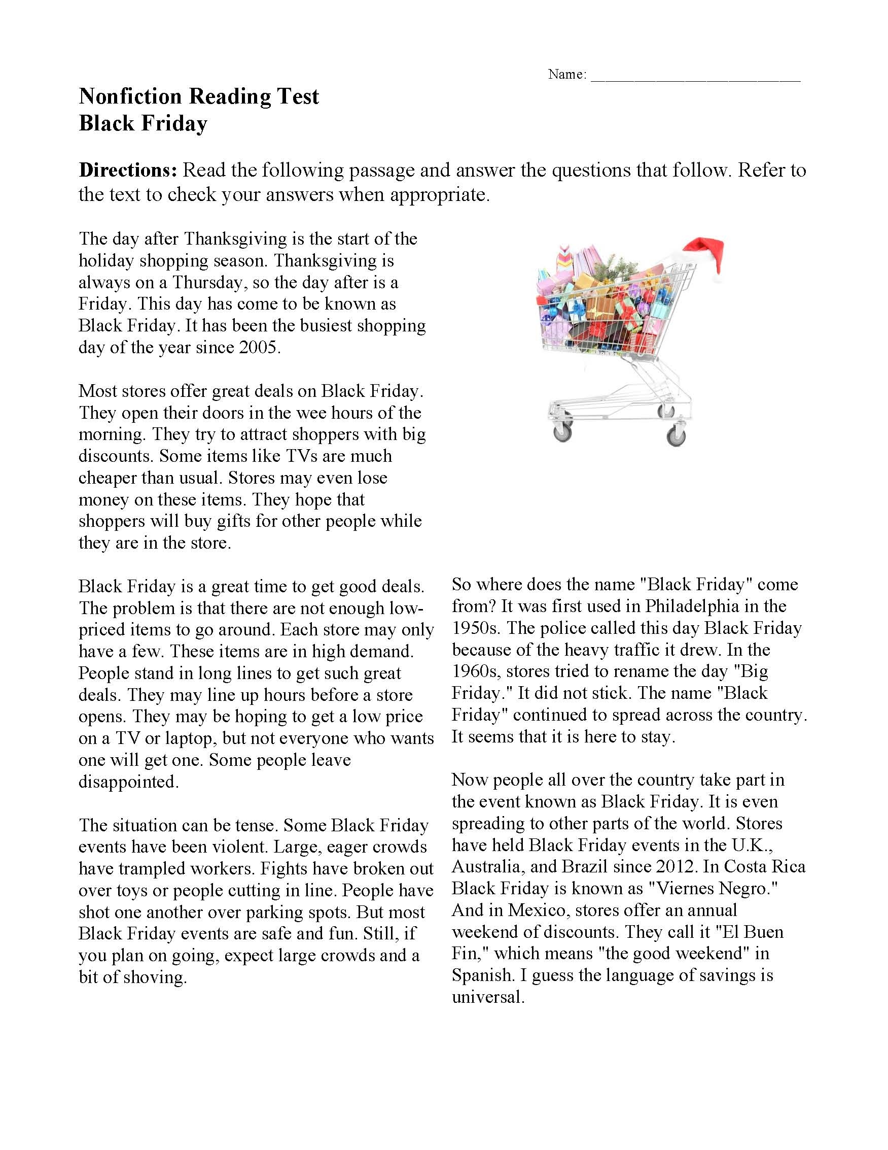 Reading Worksheets Comprehension And Inference Skills