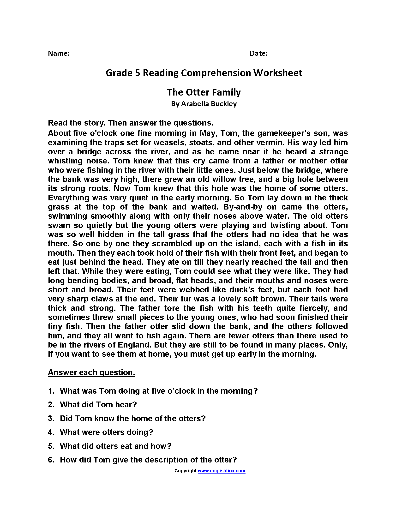 Reading Worksheets Fifth Grade Reading Worksheets Reading Worksheets Fifth Grade Reading Worksheets