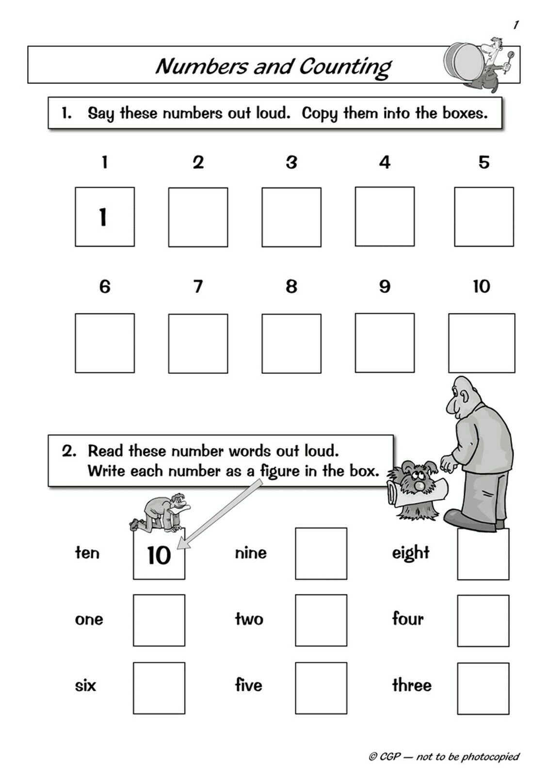 Reception Maths English Phonics Handwriting Workbooks With Answer Worksheets Library