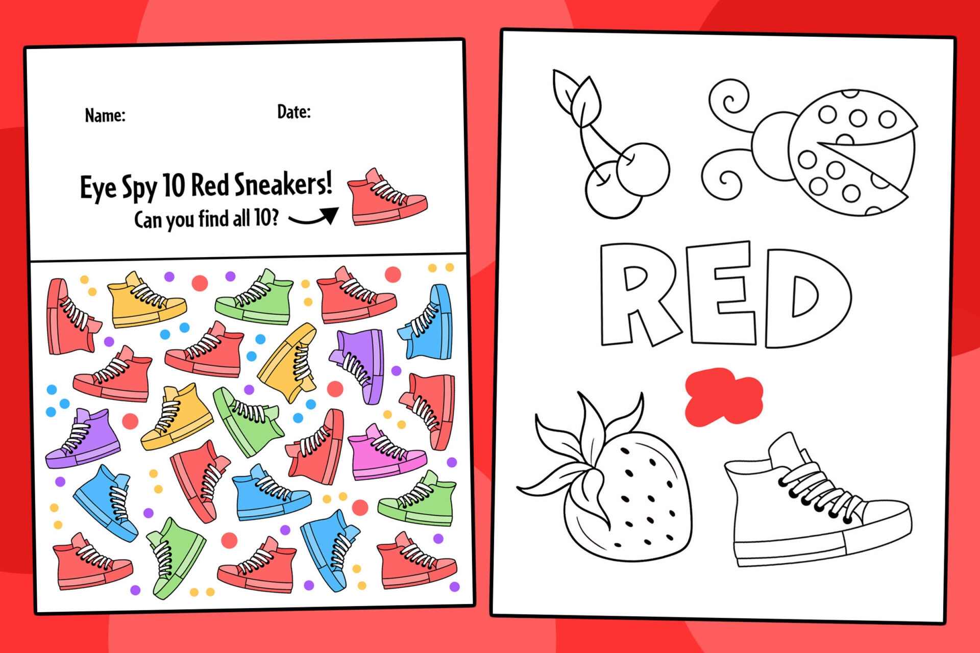 Red Color Activities And Worksheets For Preschool The Hollydog Blog Red Color Activities And Worksheets For Preschool The Hollydog Blog