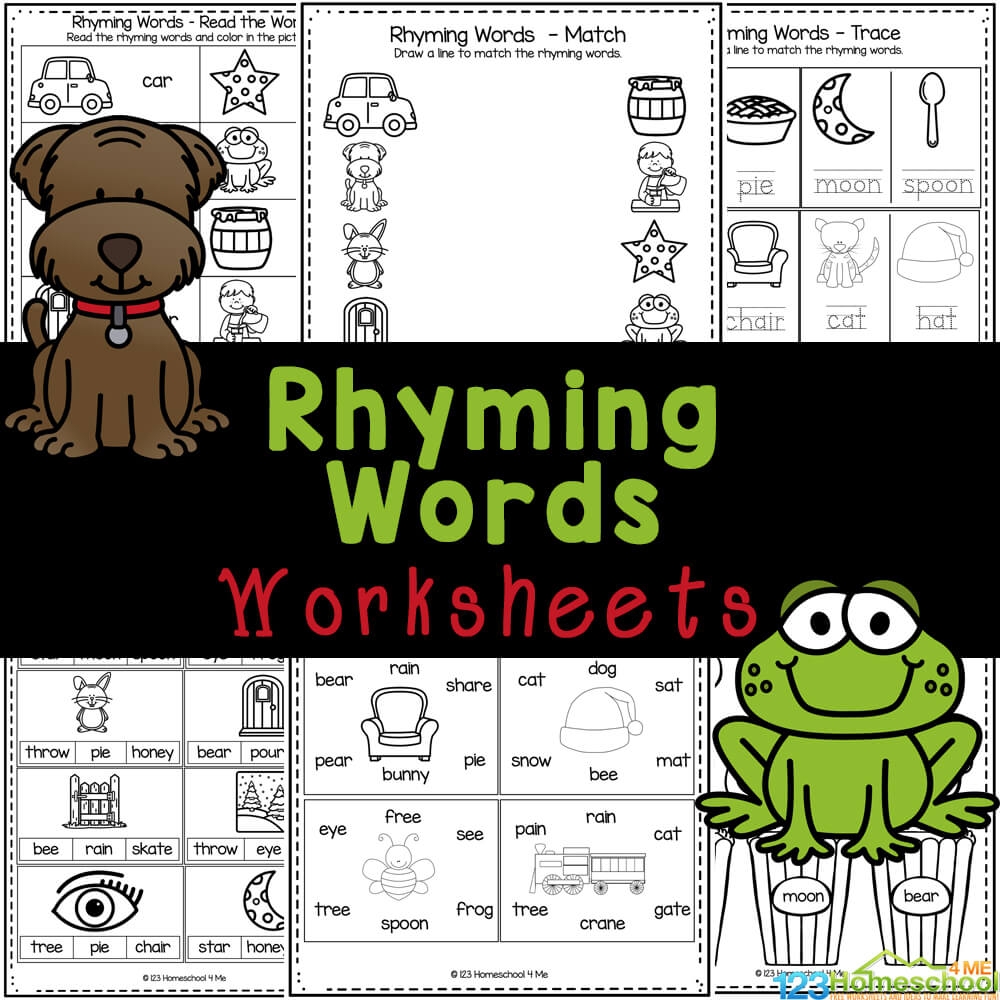 Rhyming Words Worksheets Pdf For Kindergarten Rhyming Words Worksheets Pdf For Kindergarten