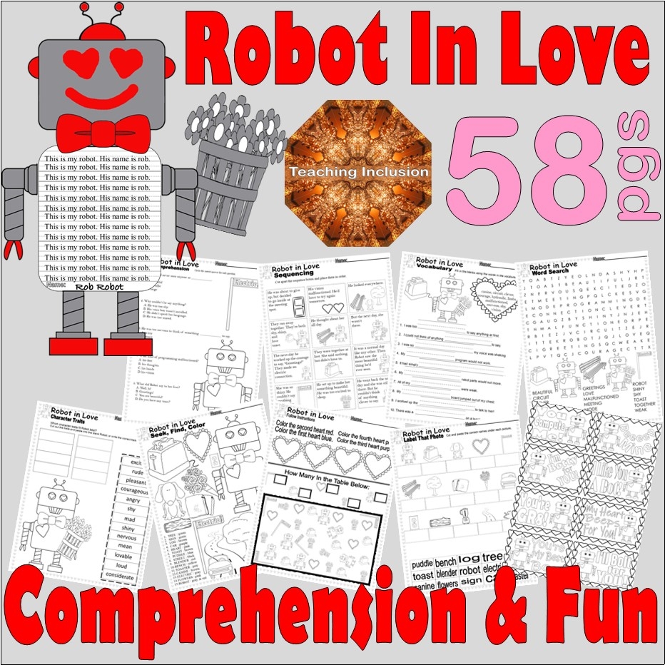 Reading Comprehension Worksheets Robots Reading Comprehension Worksheets Robots