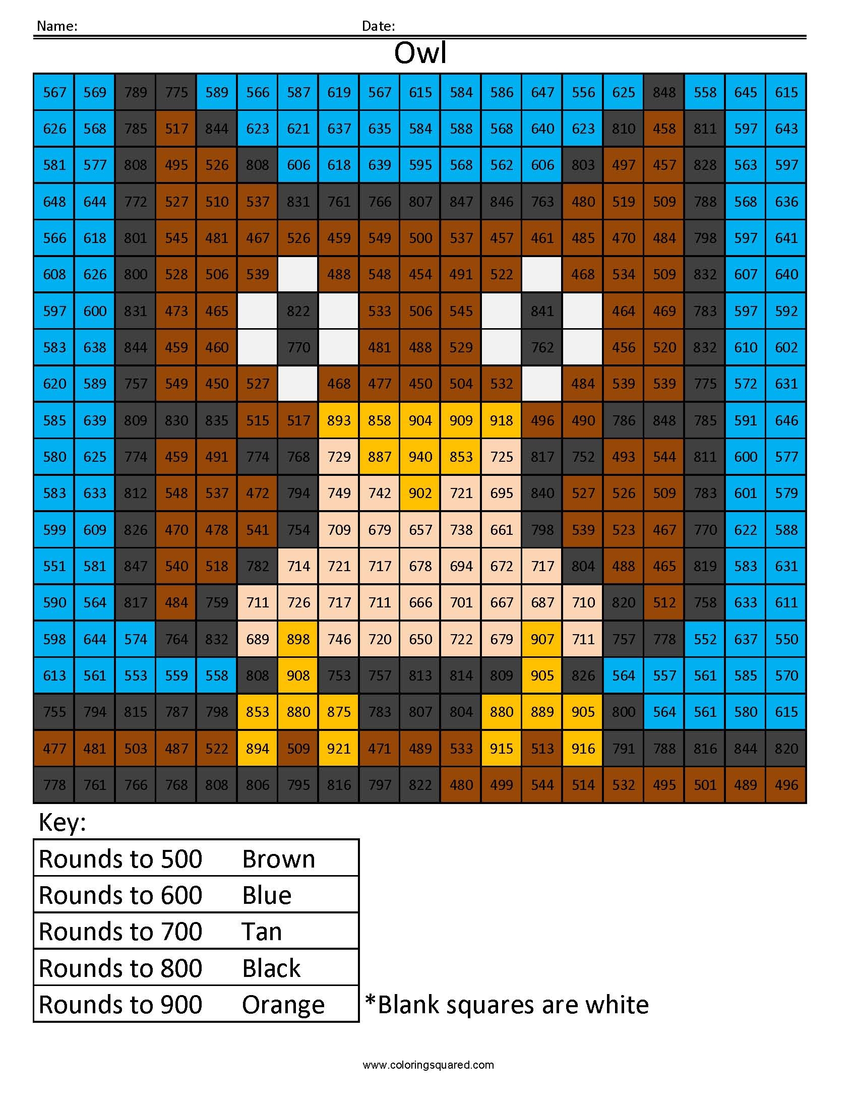 Rounding Coloring Squared