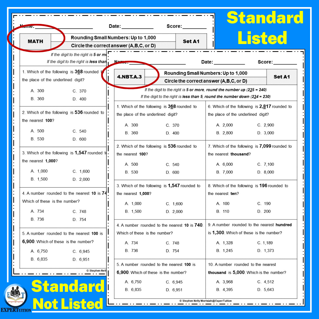 Rounding Whole Numbers Worksheets 4th Grade Place Value Made By Teachers Rounding Whole Numbers Worksheets 4th Grade Place Value Made By Teachers