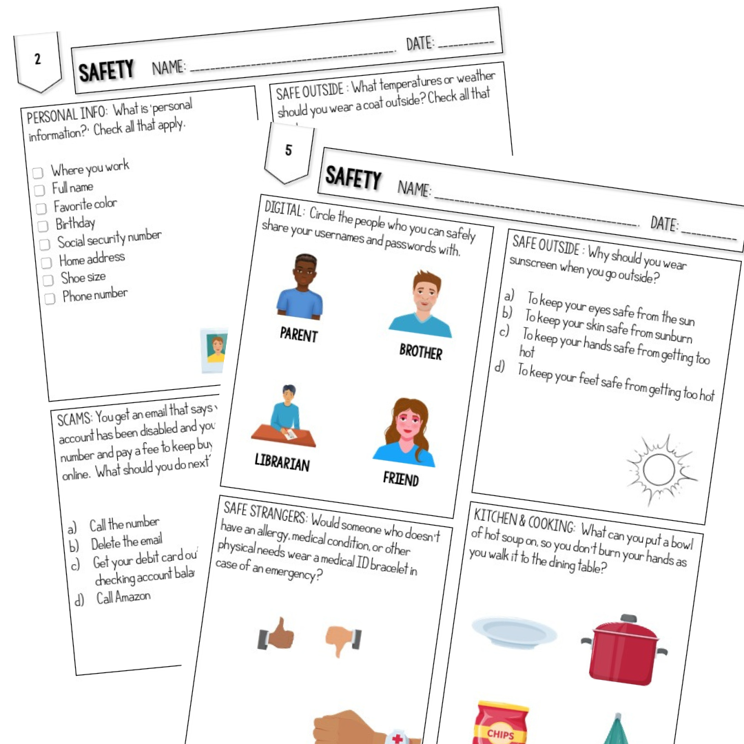 Safety Skills Worksheets The Comprehensive Weekly Workbook You Need Safety Skills Worksheets The Comprehensive Weekly Workbook You Need