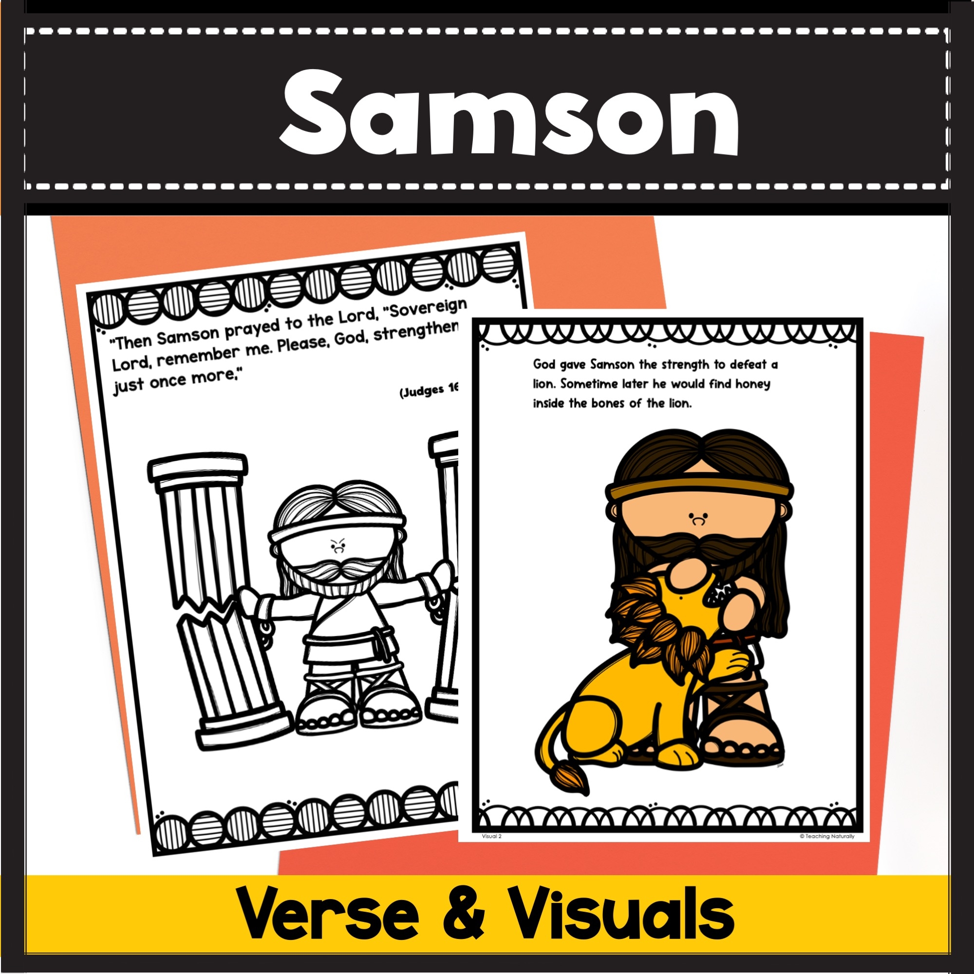 Samson Bible Lesson With Visuals And Activities For Preschool U0026 Kindergarten Samson Bible Lesson With Visuals And Activities For Preschool U0026 Kindergarten