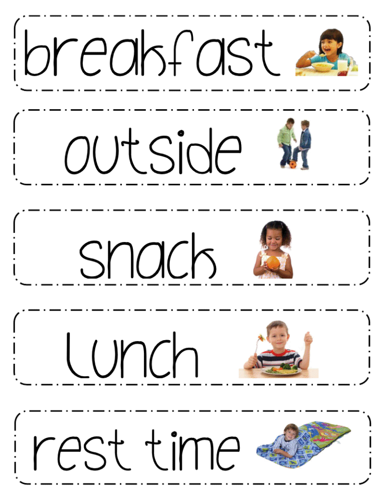 Schedule Cards