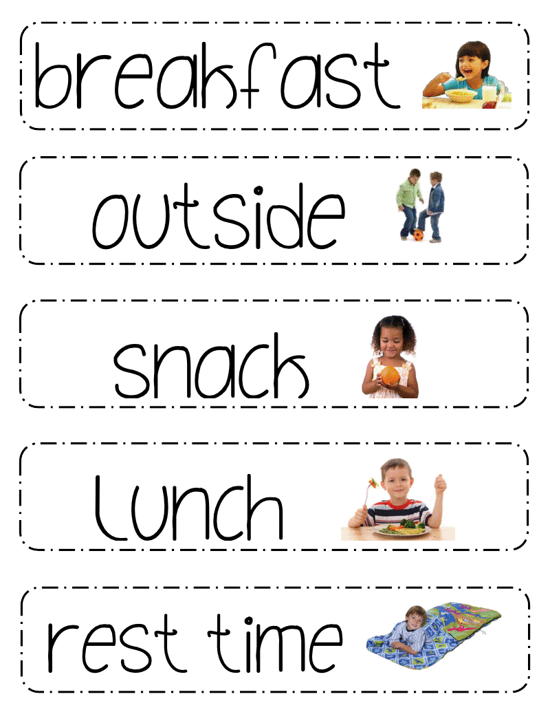 Schedule Cards
