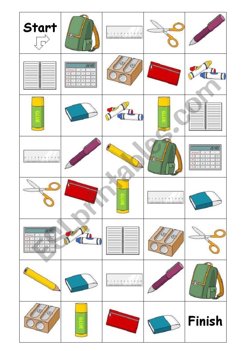 School Object Maze ESL Worksheet By Wishmaster School Object Maze ESL Worksheet By Wishmaster