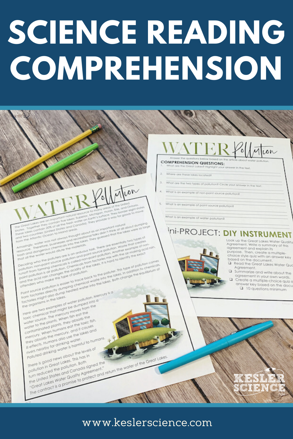 Middle School Science Reading Comprehension Worksheets