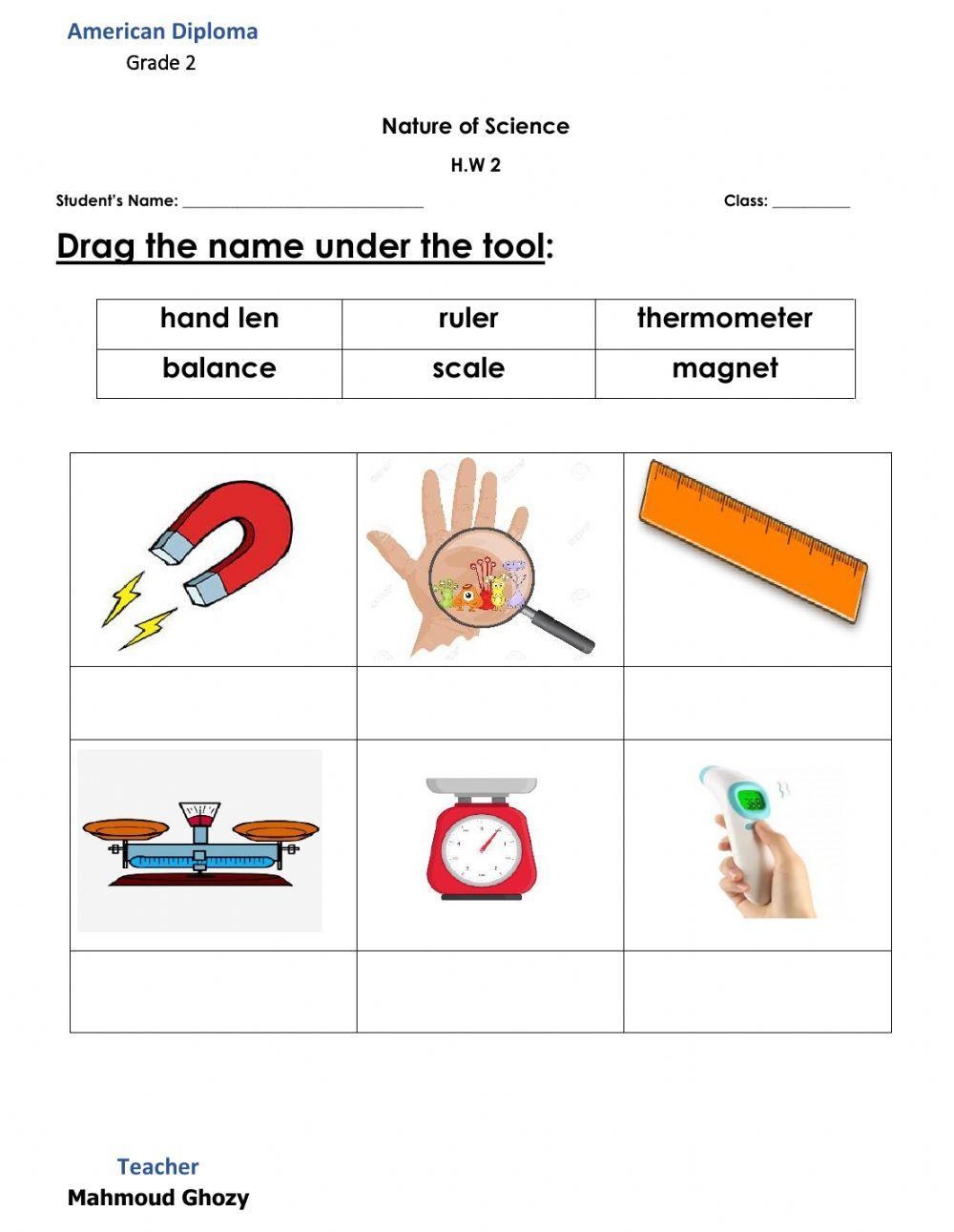 Scientific Tools For Kids Worksheet Worksheets Library