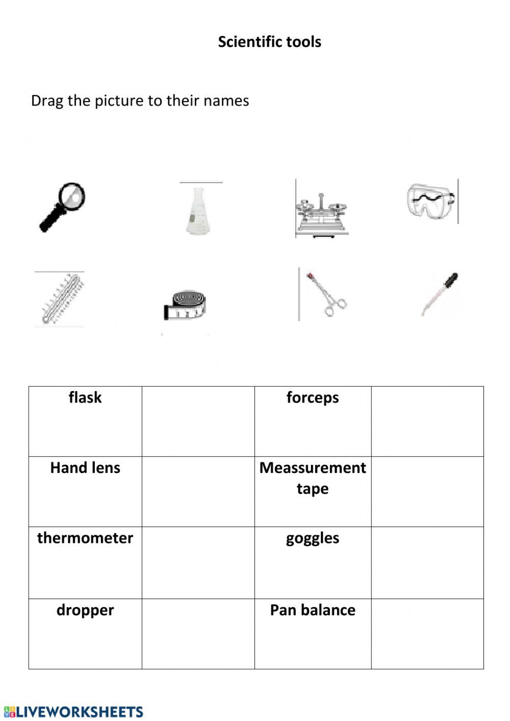 Scientific Tools Worksheet Worksheets Library