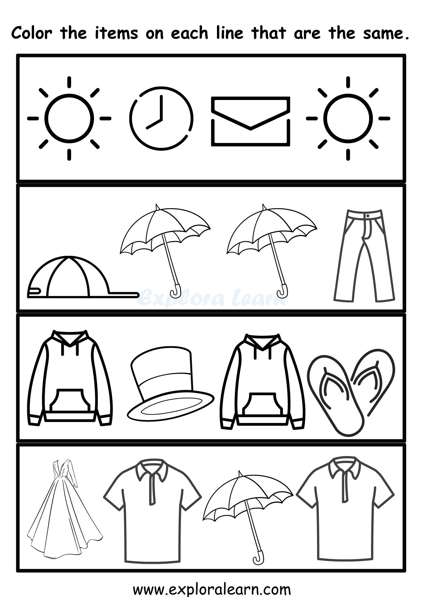 Seasons Worksheets For Preschool And Kindergarten 2 To 6 Years Kids
