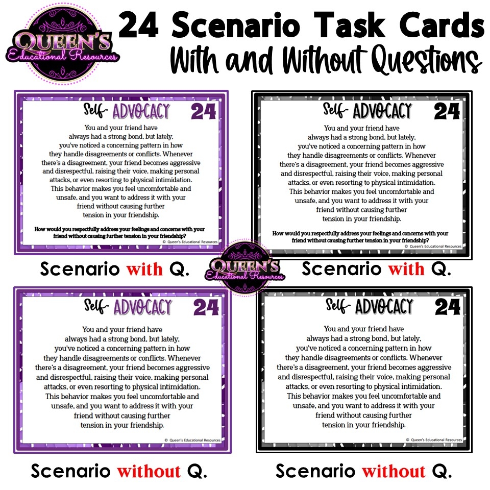 Self Advocacy Scenarios Self Advocacy Worksheets Situation Cards Communication Skills Classful Self Advocacy Scenarios Self Advocacy Worksheets Situation Cards Communication Skills Classful