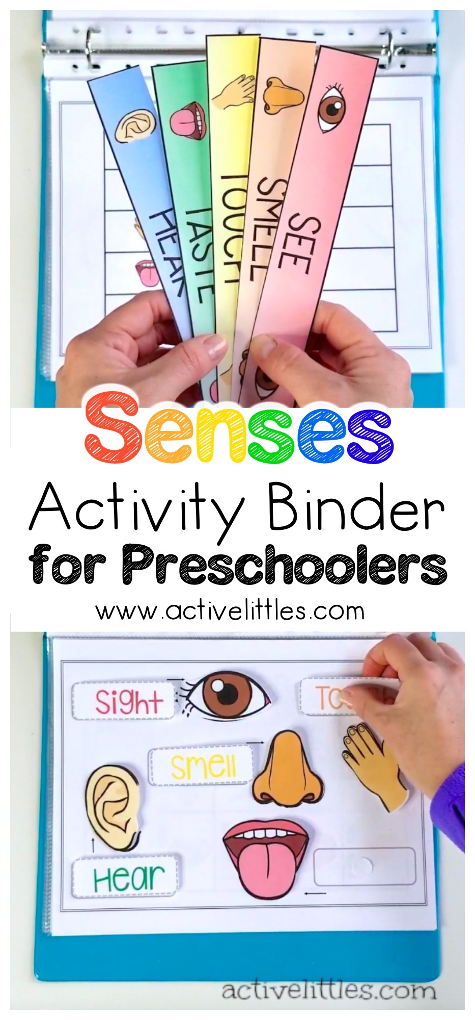Senses Learning Activity Binder For Preschoolers And Kids Active Senses Learning Activity Binder For Preschoolers And Kids Active